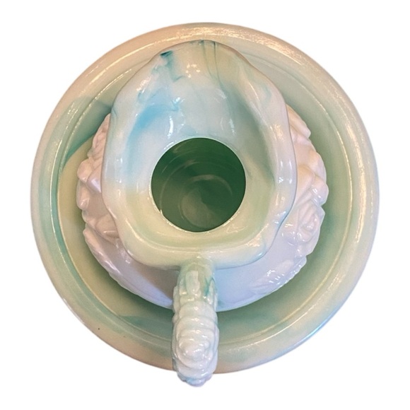 Vintage 1970 Avon Jadeite Milk Glass 2 piece bath set. Collectors item - Picture 6 of 8